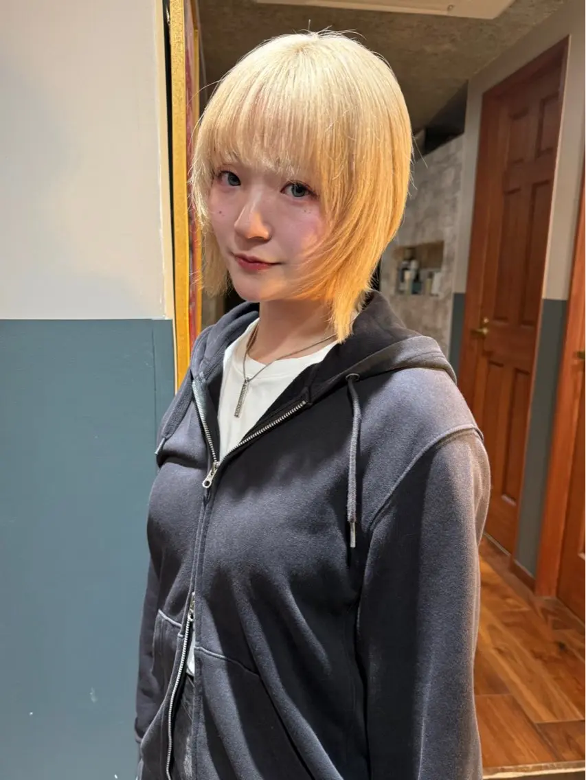 ショート カラー 似合わせカット カット ヘアカラー トリートメント mai / linoah˚✧のヘアスタイル