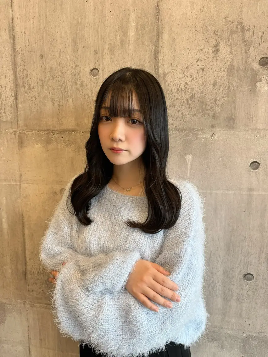 セミロング カット ヘアカラー トリートメント yuimarl切田 はじめ✨のヘアスタイル