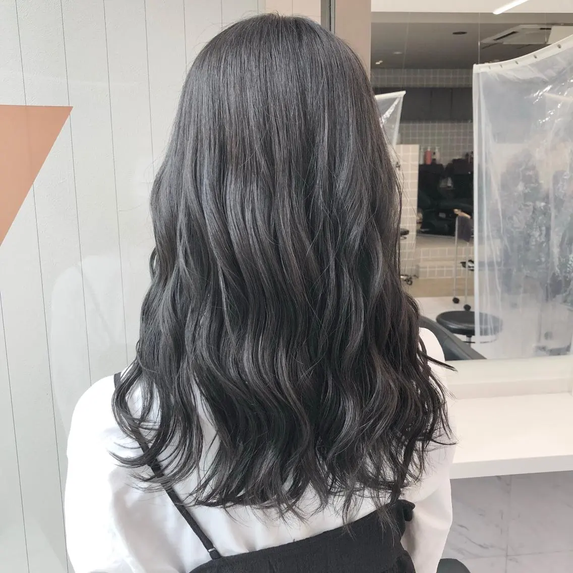 セミロング カラー パーマ ヘアアレンジ メンズ キッズ ネイル マツエク・マツパ 上品＆韓国風 🥀海心🥀のヘアスタイル