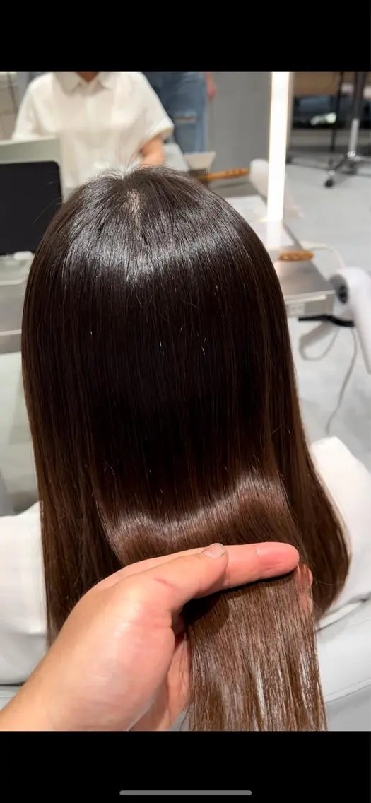 [✨艶のあるストレート]ナチュラル縮毛矯正➕カットの写真