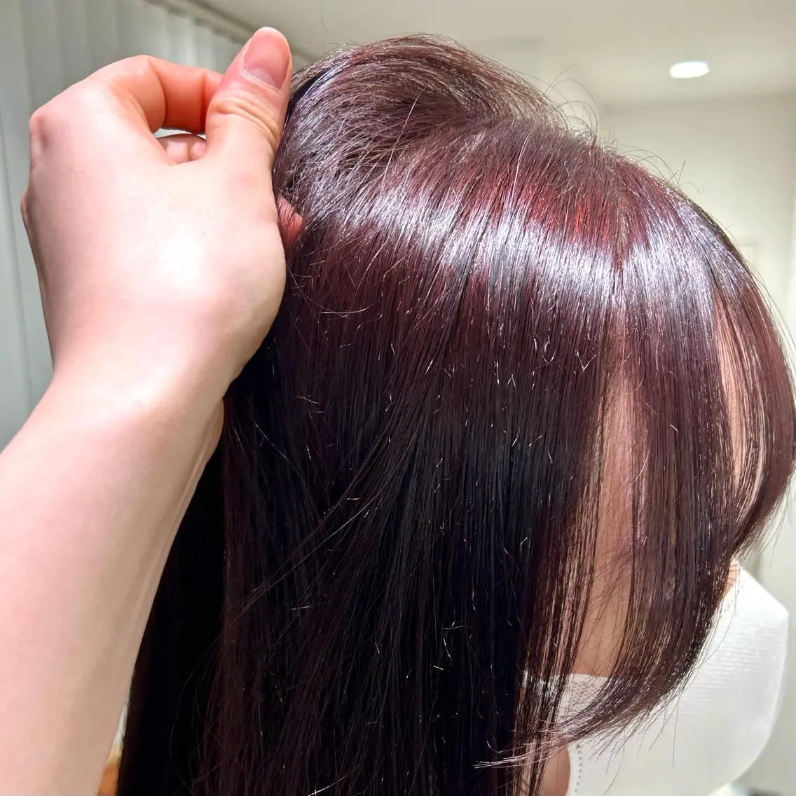 ロング カラー ブリーチ ダブルカラー ブリーチなしカラー レッドカラー ボブ/ベージュ /kazui🐈のヘアスタイル