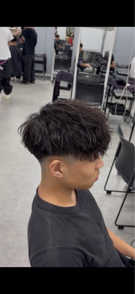 ショート パーマ メンズ カット メンズパーマカット 達人/涼のヘアスタイル