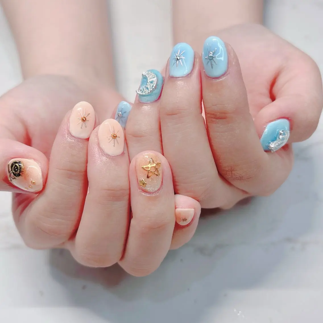 ネイル アートネイル ハンドネイル piyo 🌼*・のネイルデザイン