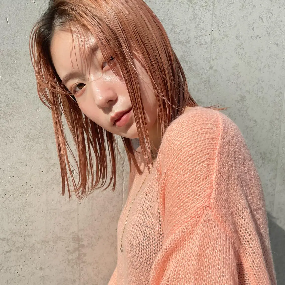 ミディアム カラー カット ヘアカラー 🍊暖色×顔周り 🍊cocoroのヘアスタイル