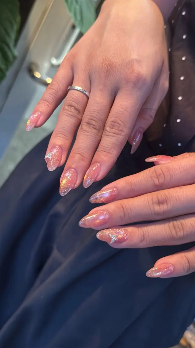 ネイル フラッシュネイル フラッシュマグ フットネイル フレンチネイル 韓国ネイル ハンドネイル SAKU nail 作島茜のネイルデザイン