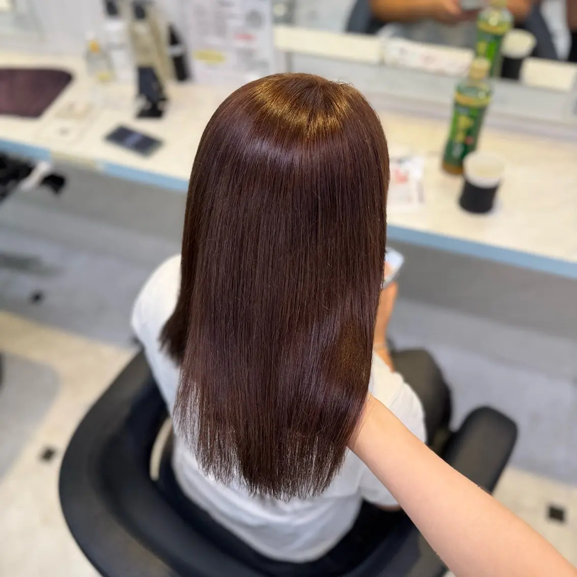 ロング カラー カット ヘアカラー トリートメント ヘッドスパ ヘアセット 暖色🩷透明感カラー ♡Maika♡のヘアスタイル