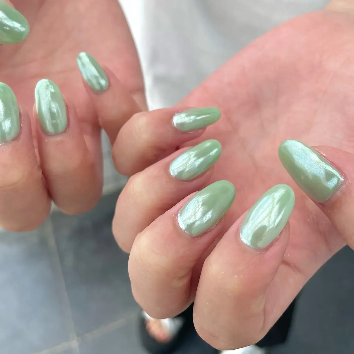 ネイル オーロラネイル ハンドネイル Nail ヌシん家 AKANEのネイルデザイン
