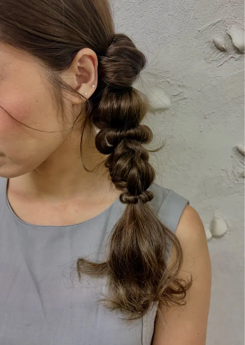 ロング ヘアアレンジ キッズ ヘアセット／六本木 Yukaのヘアスタイル