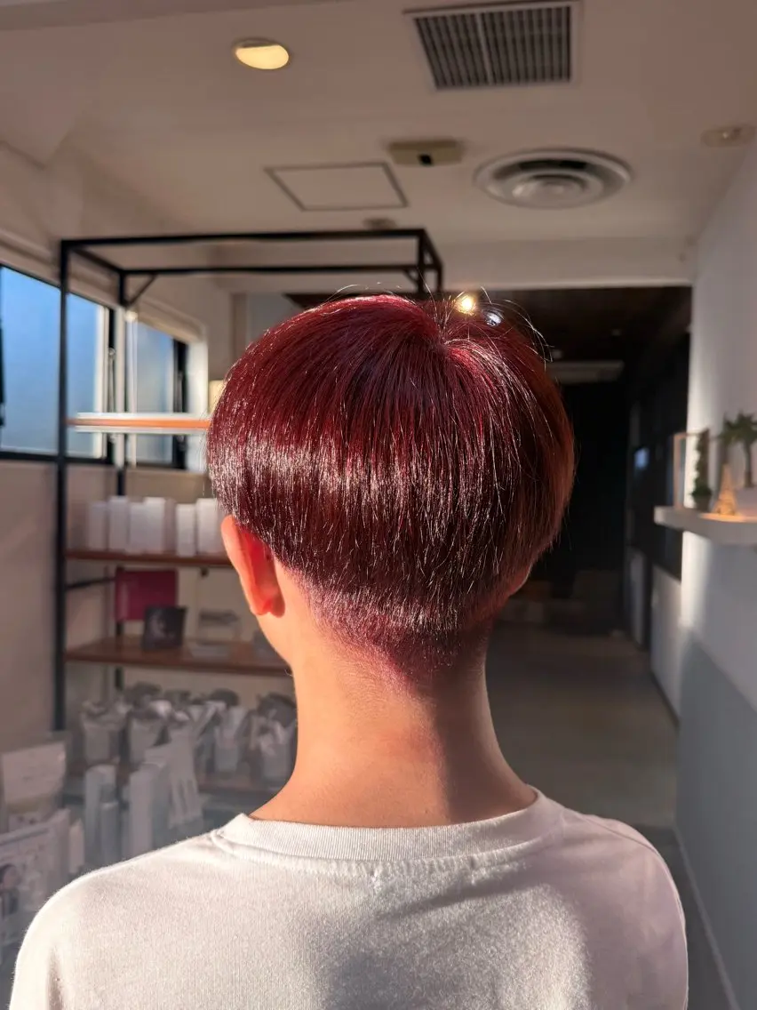 カラー カット ヘアカラー Hikari／暖色／ ブラウンカラー🤍のヘアスタイル