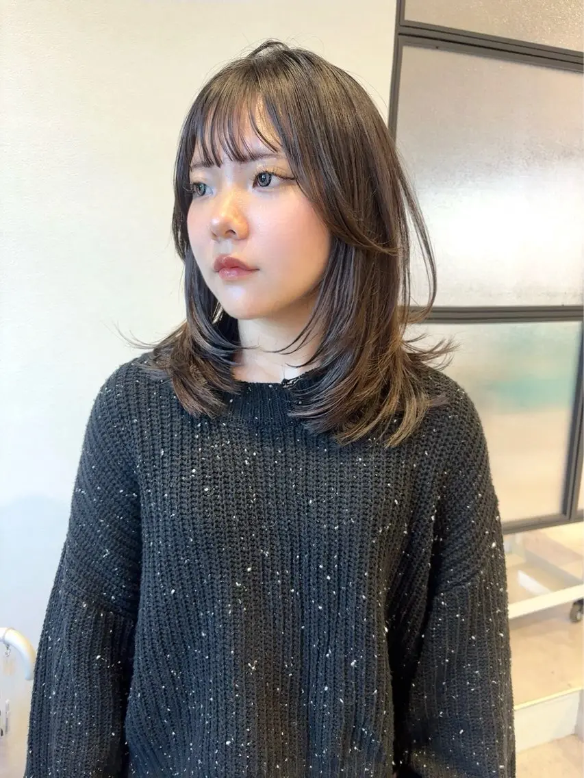 ミディアム うる艶カラー asukaのヘアスタイル