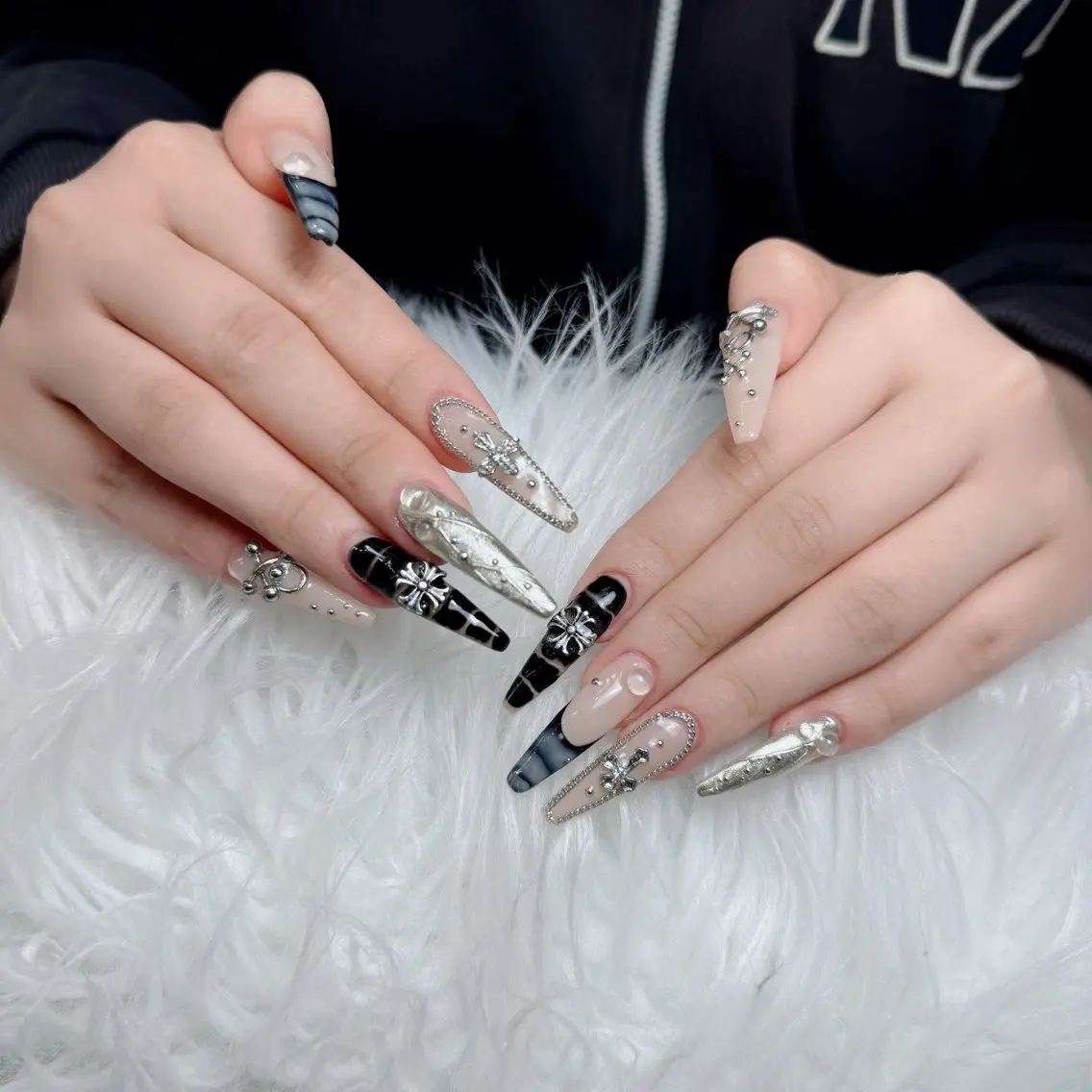 ネイル アートネイル 韓国ネイル 持ち込み ワンホンネイル ハンドネイル Lenie Nail Salonのネイルデザイン