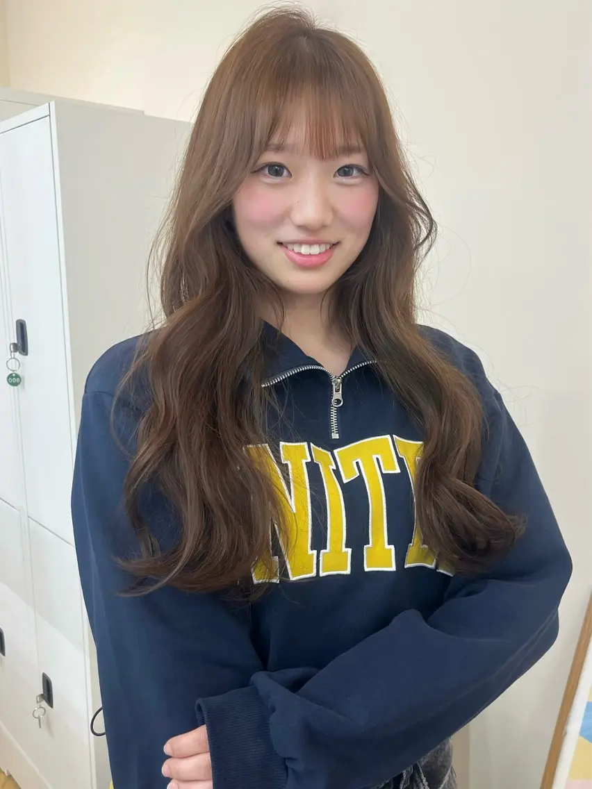 ロング カラー ヘアカラー yuka ボブカットモデルのヘアスタイル