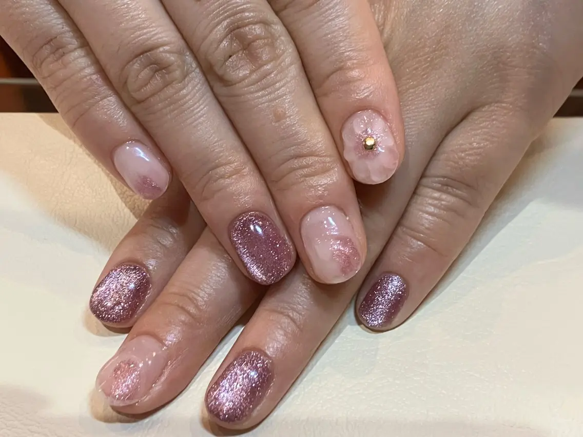 【モデル料金】ハンド&フット　持ち込みデザイン　同日コースの写真