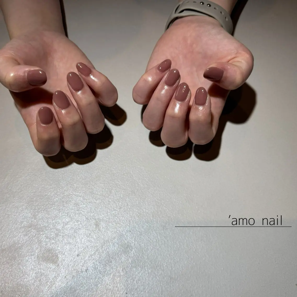 ネイル ワンカラーネイル 'amo nailのネイルデザイン