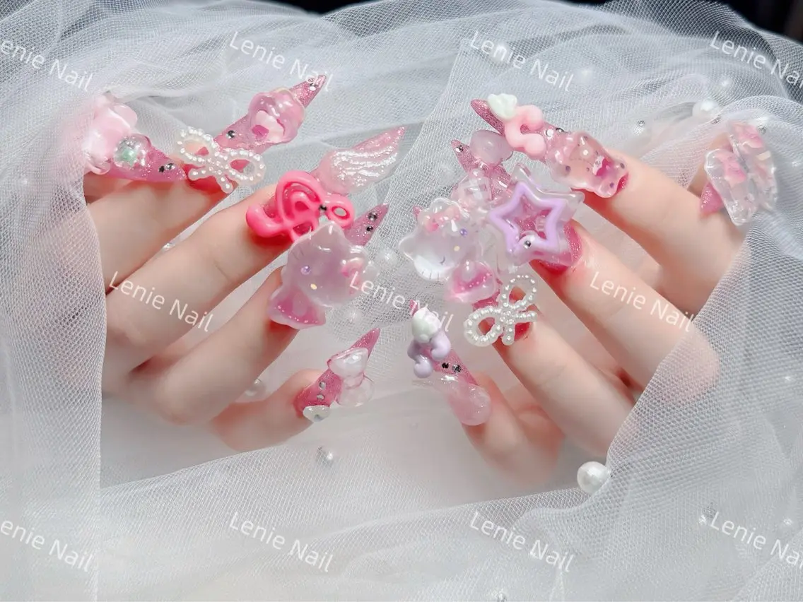 ネイル アートネイル 韓国ネイル 持ち込み ワンホンネイル ハンドネイル Lenie Nail Salonのネイルデザイン