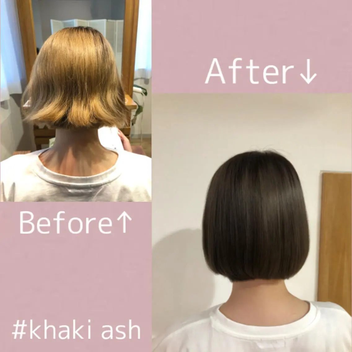 ショート カラー ヘアアレンジ アッシュ ブリーチ なつき/艶ピンク/ girly hairのヘアスタイル