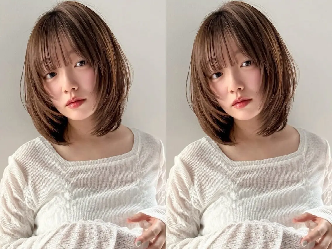 ミディアム 透明感カラー / Rio👶🏻💞のヘアスタイル