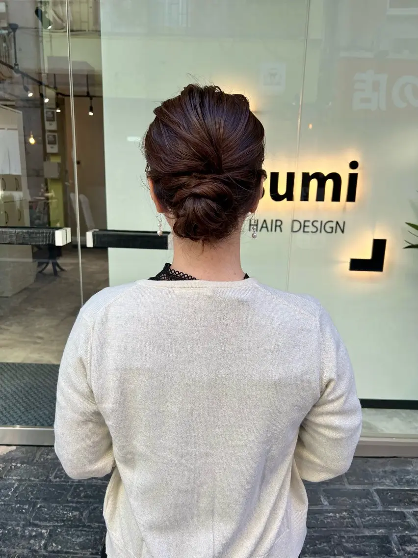 ミディアム カラー ヘアアレンジ 「sumi」 AMIのヘアスタイル