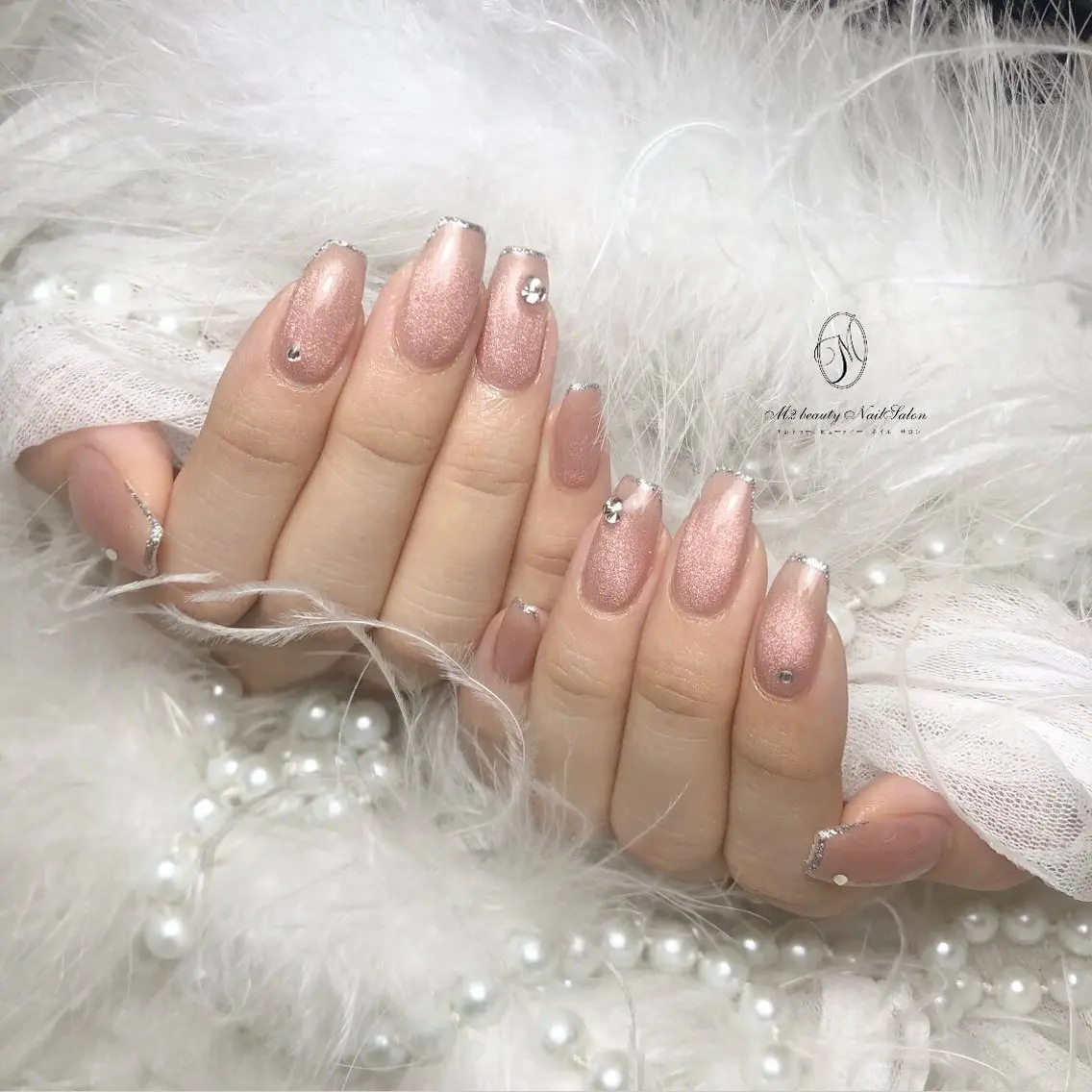ネイル 長さ出し ジェルネイル パラジェル スカルプネイル ネイルチップ ハンドネイル M2 beauty Nankaのネイルデザイン