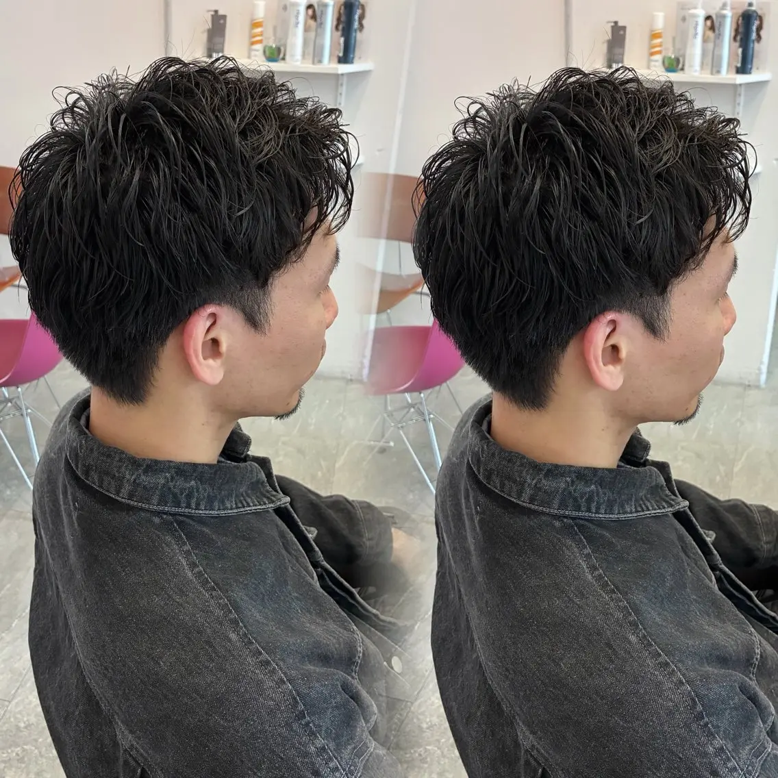 パーマ メンズ カット パーマ 透明感カラー💎✨/ 梅田/KUREAのヘアスタイル