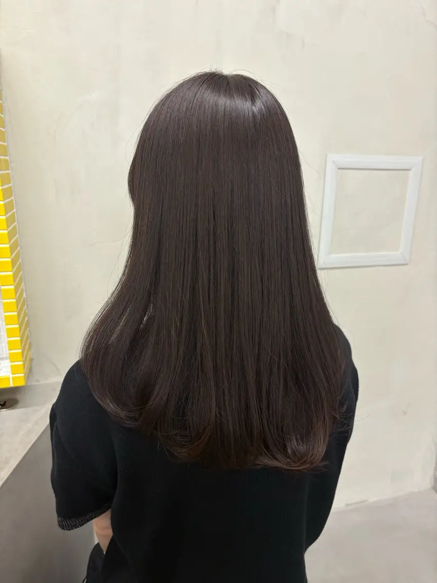 セミロング カラー ブラウンカラー カット ヘアカラー トリートメント トレンドカラー🥣／ ヘアアレンジ✩.*˚のヘアスタイル