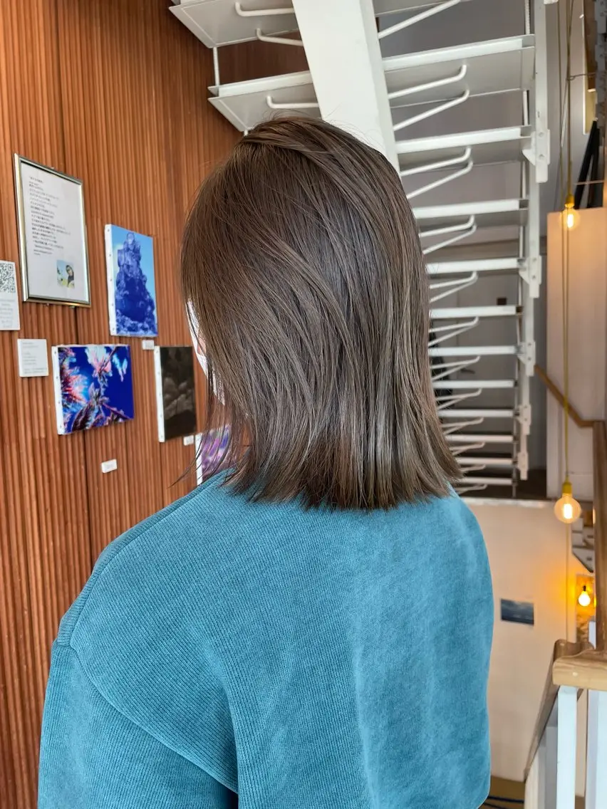 ミディアム カラー カット ヘアカラー 🍊mai🍊 似合わせスタイル🌿のヘアスタイル