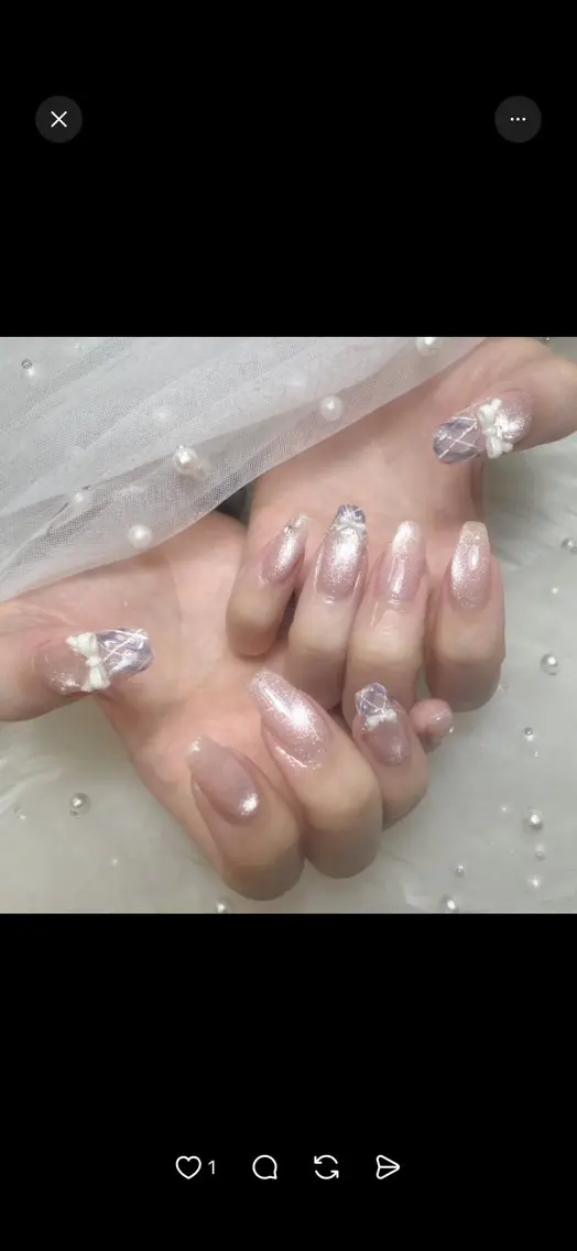 ネイル 持ち込み ハンドネイル Queeens nailのネイルデザイン