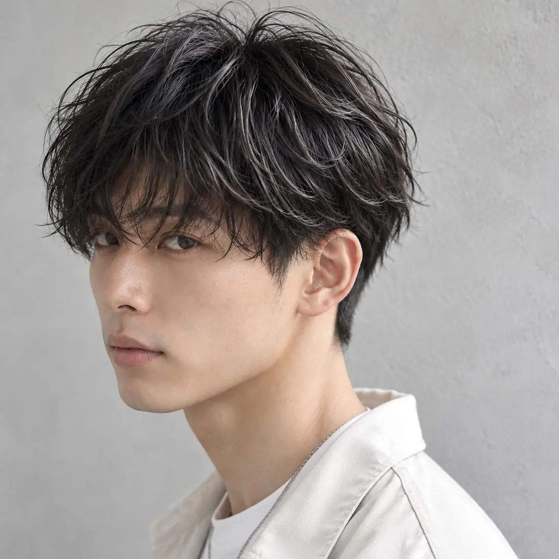 メンズ パーマ メンズパーマ ニュアンスパーマ カット パーマ トリートメント パーマ/カットカラー モデル🌷ソース梅田のヘアスタイル