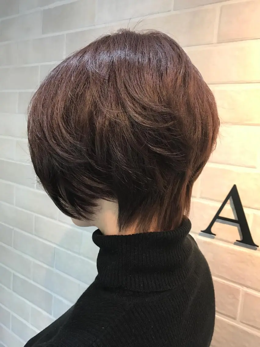 顔や頭の形を補正⭕️髪質にあったヘアスタイル見つけます✊🏻　髪質骨格似合わせカット + トリートメントの写真