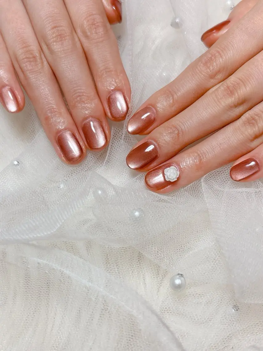 ネイル マグネットネイル マグネットワンカラー ワンカラーネイル Bloom Nail Salonのネイルデザイン