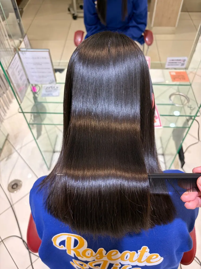 ロング カット 縮毛矯正 トリートメント 髪質改善美容師 鈴木のヘアスタイル
