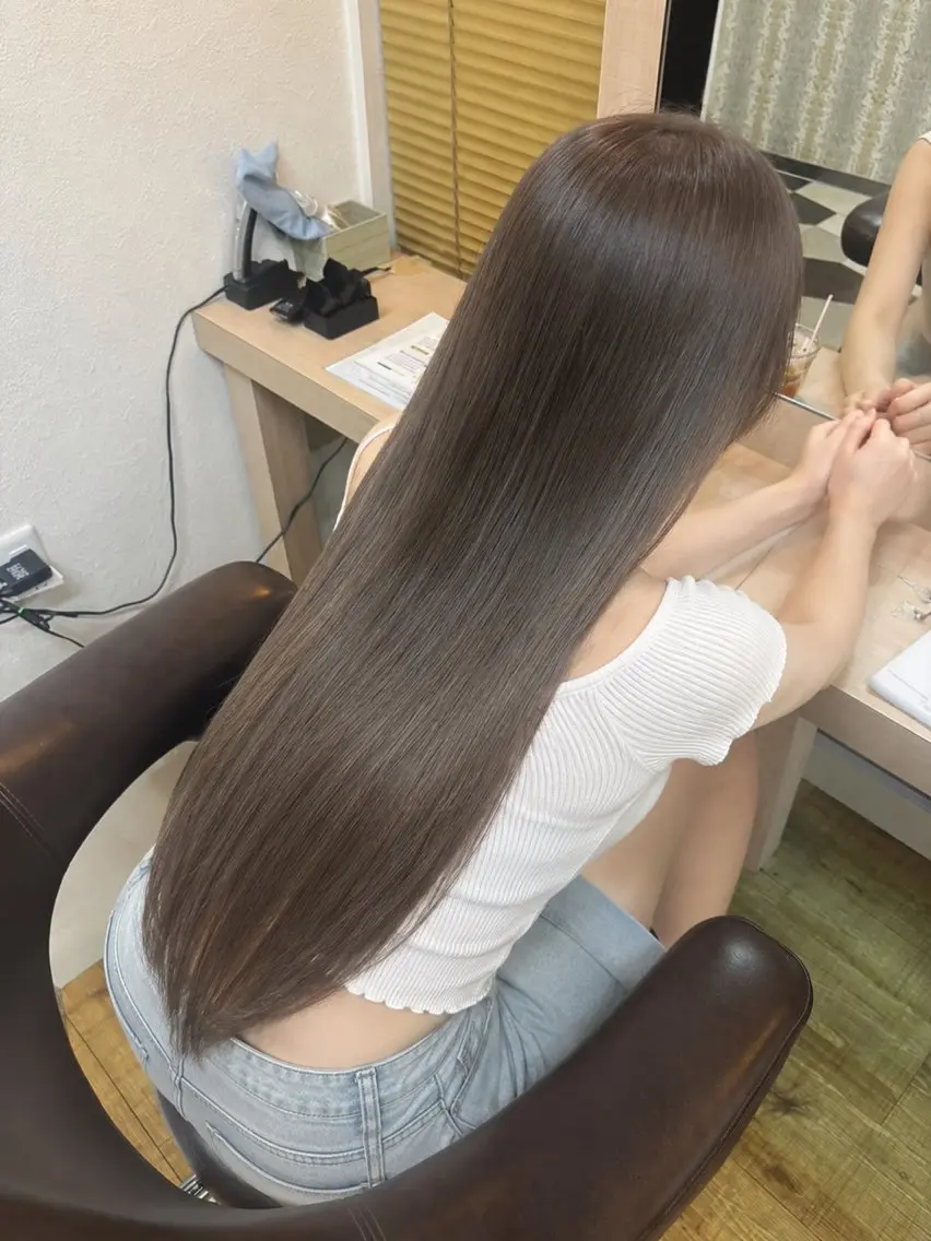 ロング カット ヘアカラー トリートメント ACCUEILLIR 🦍溝口廉🦍のヘアスタイル