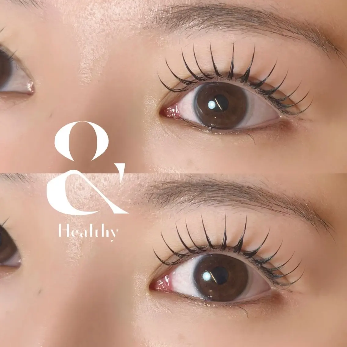 &Healthy(アンドヘルシー)🎀☆ミ フラットラッシュ100本×まつ毛パーマ🪄LED変更可能の写真