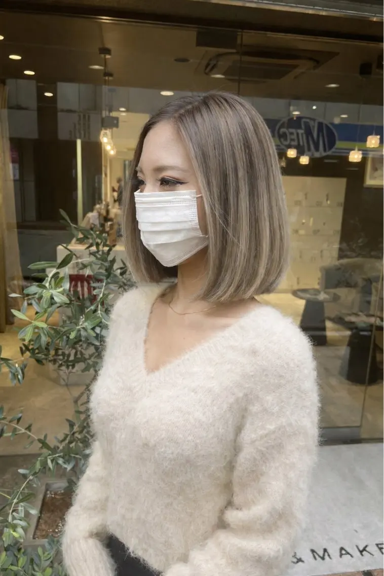 カラー 美髪矯正/髪質改善 /透明感ある艶カラーのヘアスタイル