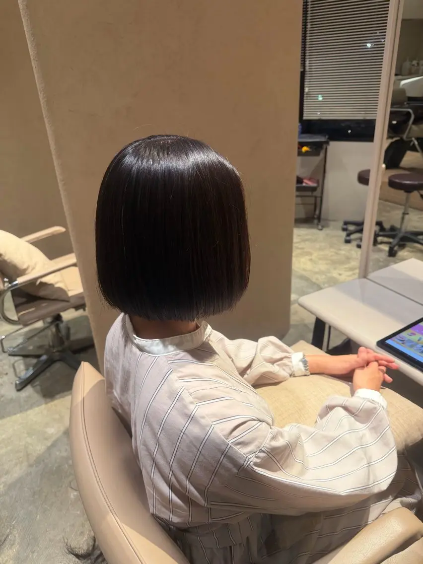 菜愛／ボブ カットモデル募集中のヘアスタイル