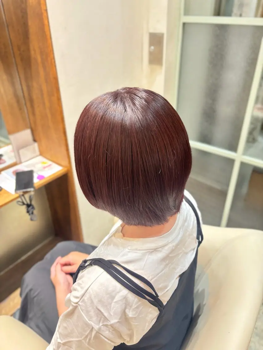 ミディアム カラー 清野 海真のヘアスタイル