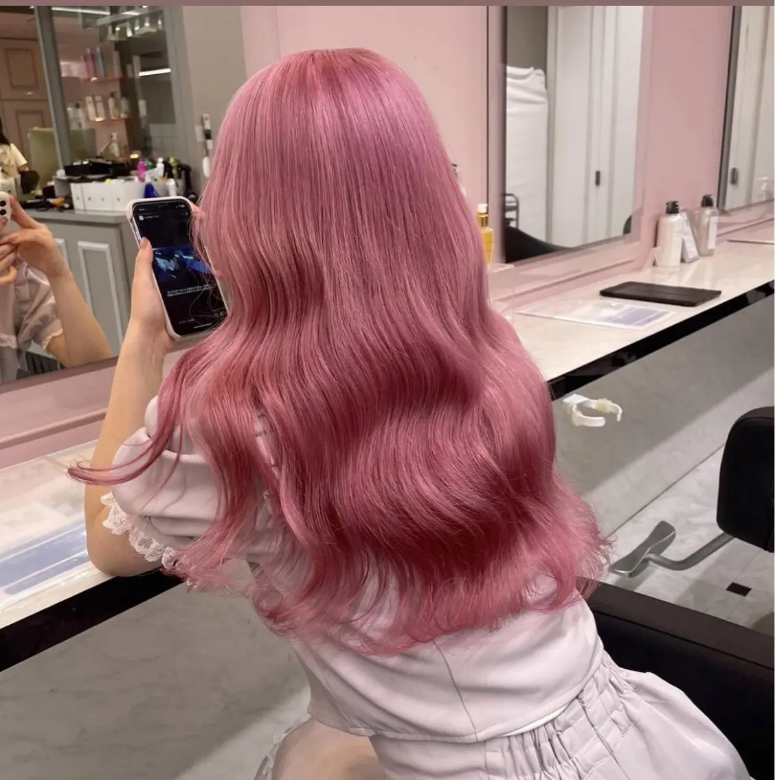 ロング カラー ヘアアレンジ ヘアカラー ♥️うる艶暖色 銀座♥️mioのヘアスタイル