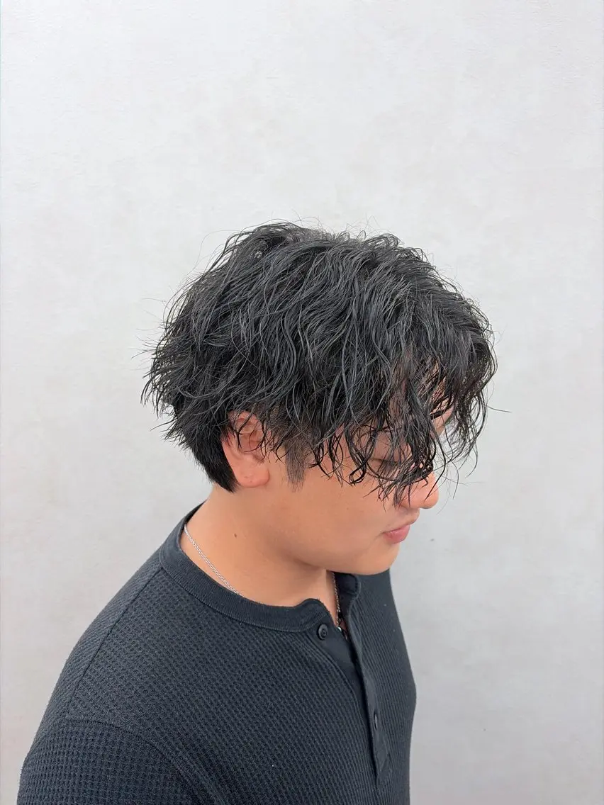 ミディアム パーマ メンズ パーマ 🌼似合わせカラー / Misaki🌼のヘアスタイル