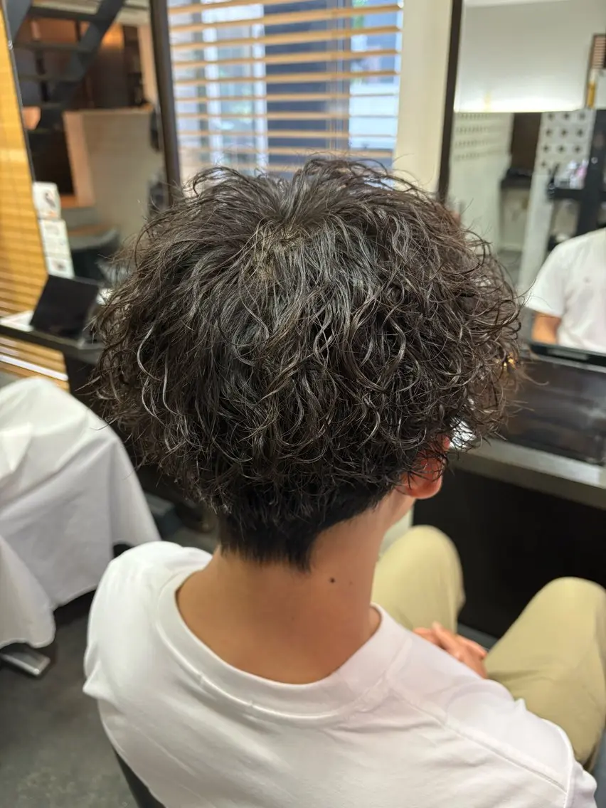 パーマ メンズ メンズパーマ ツイストスパイラルパーマ スパイラルパーマ 奥山 和奏のヘアスタイル