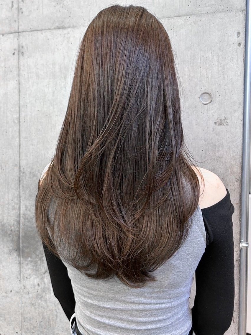 ロング カラー ヘアアレンジ 縮毛矯正 縮毛矯正・カラー特化 指名No.1shunのヘアスタイル