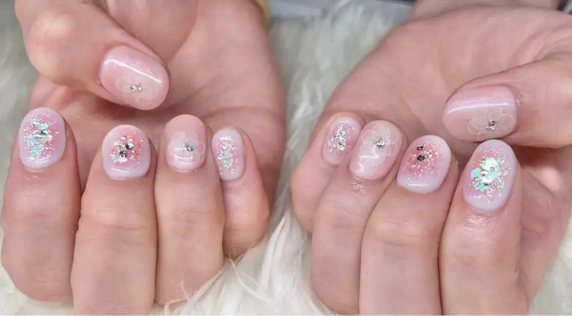 ネイル 長さ出し ジェルネイル 韓国ネイル マグネットネイル 持ち込み ハンドネイル Nail&eye Belire 新宿のネイルデザイン