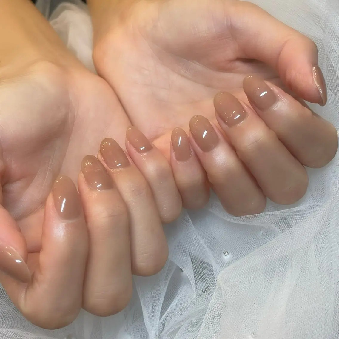 【ハンド💛オフィスOKシンプル派】ワンカラーorラメ1色塗り¥3.990🤍ジェルオフ込の写真