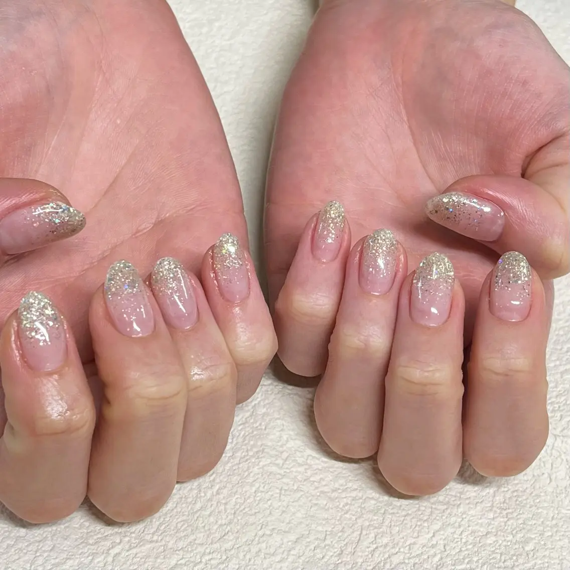 ネイル ラメ(グリッター) ラメグラデーション S SHIORIのネイルデザイン