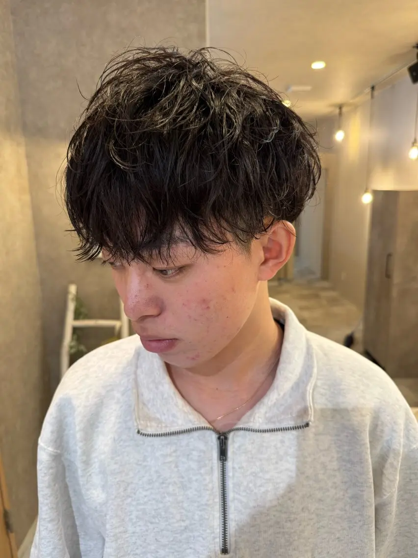 パーマ メンズ カット 仲井 康己のヘアスタイル