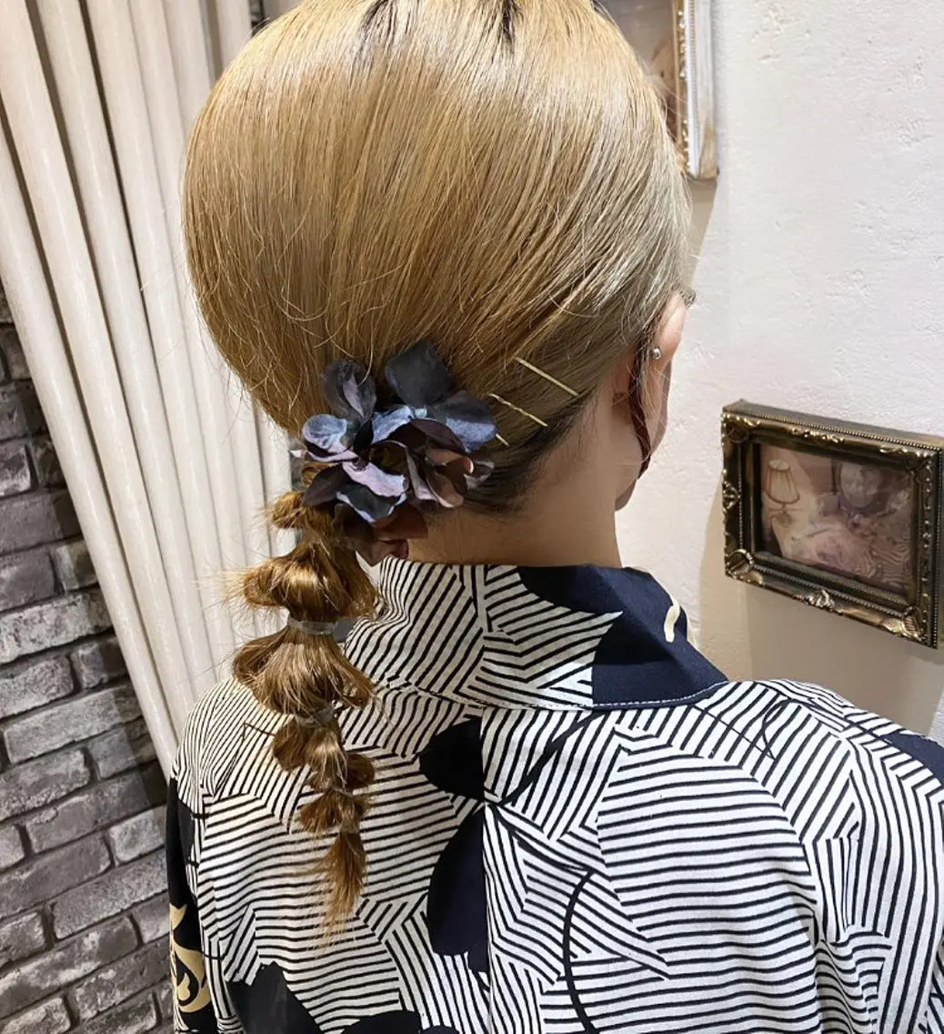 ヘアアレンジ ウルフカット ヘアセット mai /attraのヘアスタイル