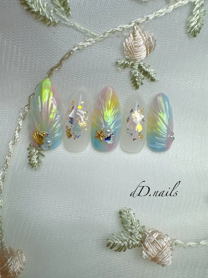ネイル 夏ネイル dD.nails 杉戸町ネイルのネイルデザイン