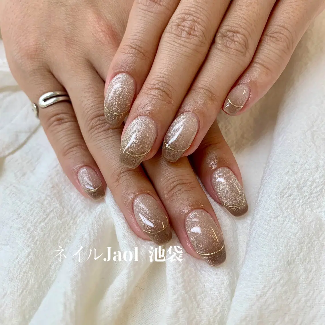 ミディアム ハンドネイル ネイルJaol 池袋のネイルデザイン