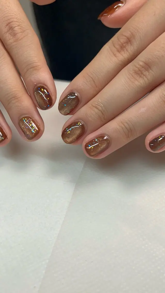 ネイル ラメ(グリッター) マグネットネイル Bell Nailのネイルデザイン