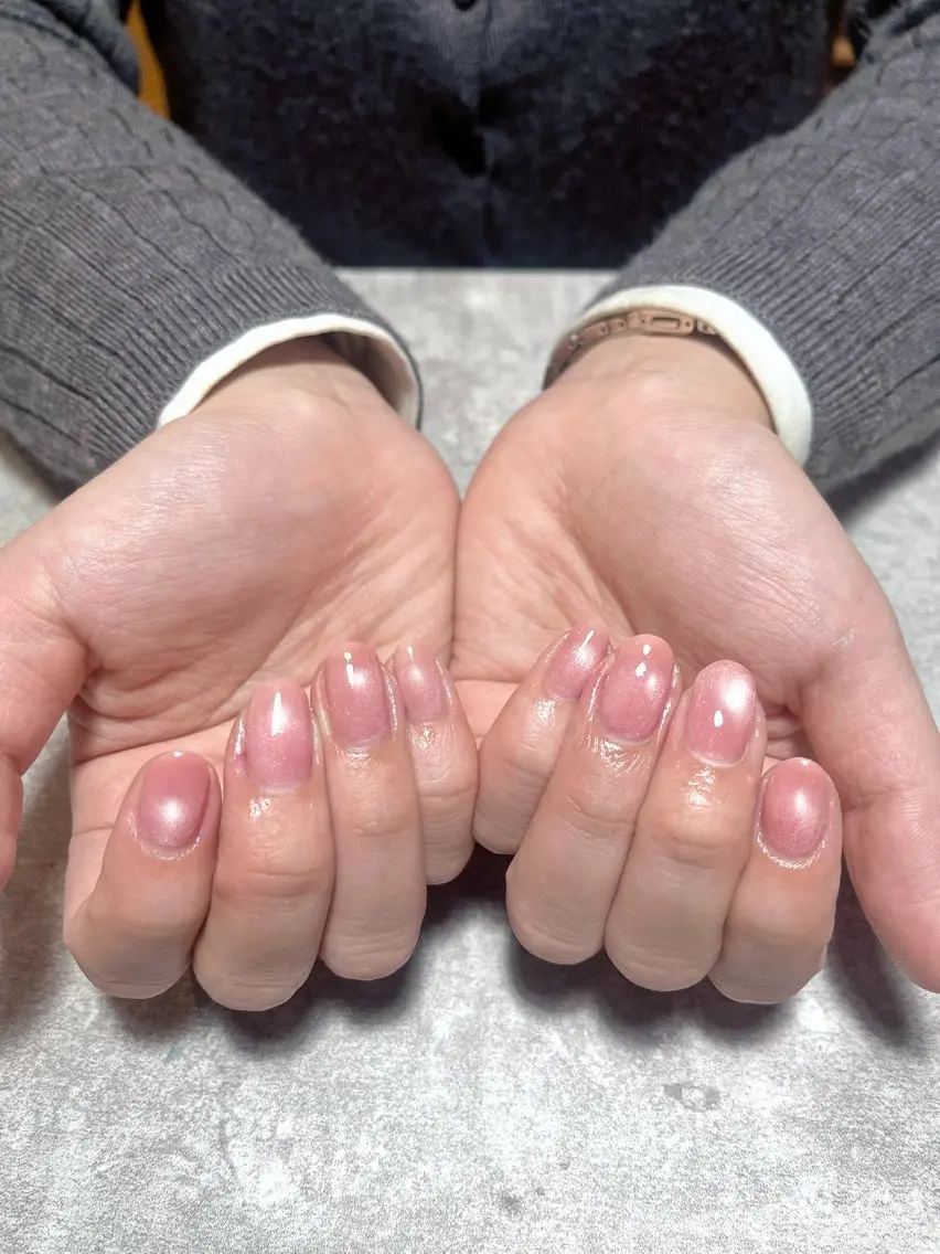 ネイル ハンドネイル kazane長さだし フィルイン持ち込みのネイルデザイン