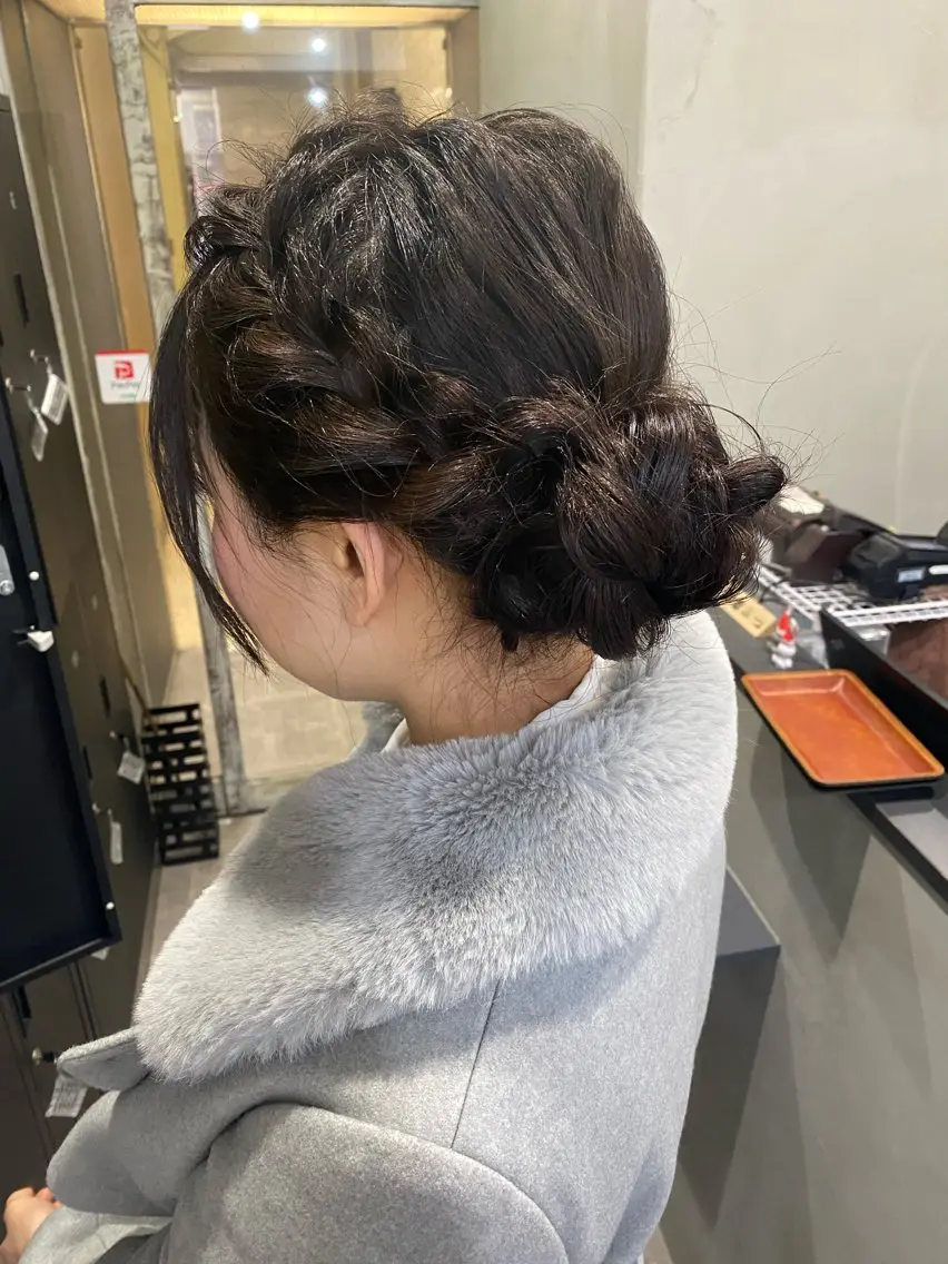 ロング ヘアアレンジ yui/パーマ/ メンズカットのヘアスタイル